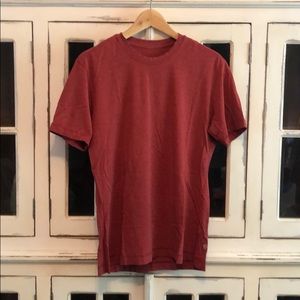 Lululemon Heathered Red 5 ye Basic tee crew neck